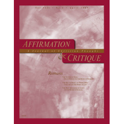 Affirmation and Critique, Vol. 08, No. 1, April 2003 - Romans