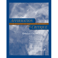 Affirmation & Critique, vol. 23, no. 2, Fall 2018—Ephesians...