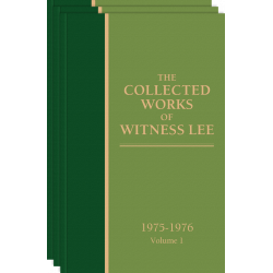 Collected Works of Witness Lee, 1975-76, The (vols. 1-3)