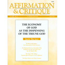 Affirmation and Critique, Vol. 04, No. 2, April 1999 - The...