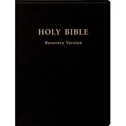 Holy Bible Recovery Version (Text only, Black, Bonded leather,...