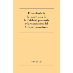 Resultado de la impartición de la Trinidad procesada y la...